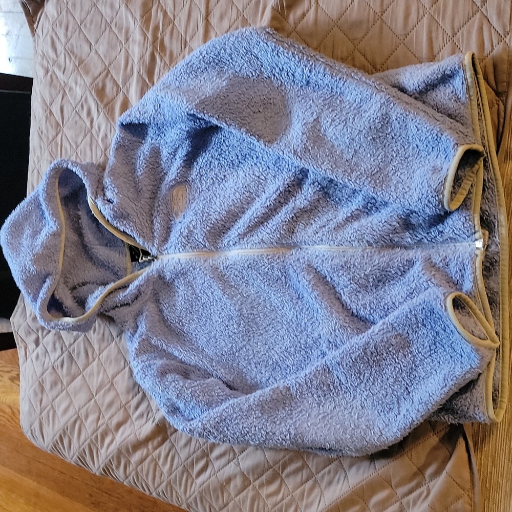 North face zipped up hoodie